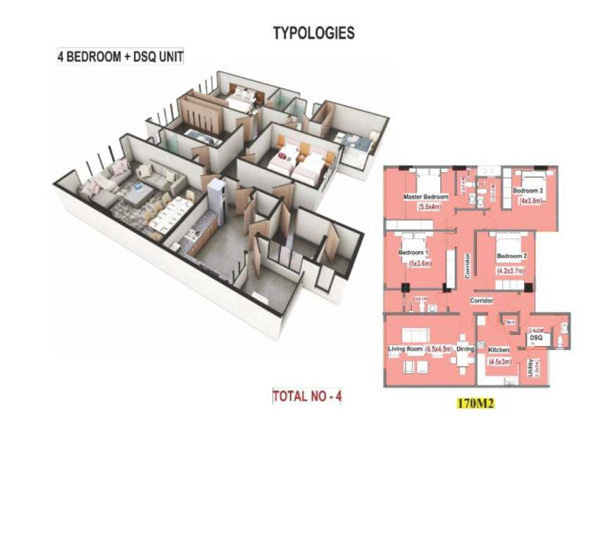 4 bedroom + DSQ