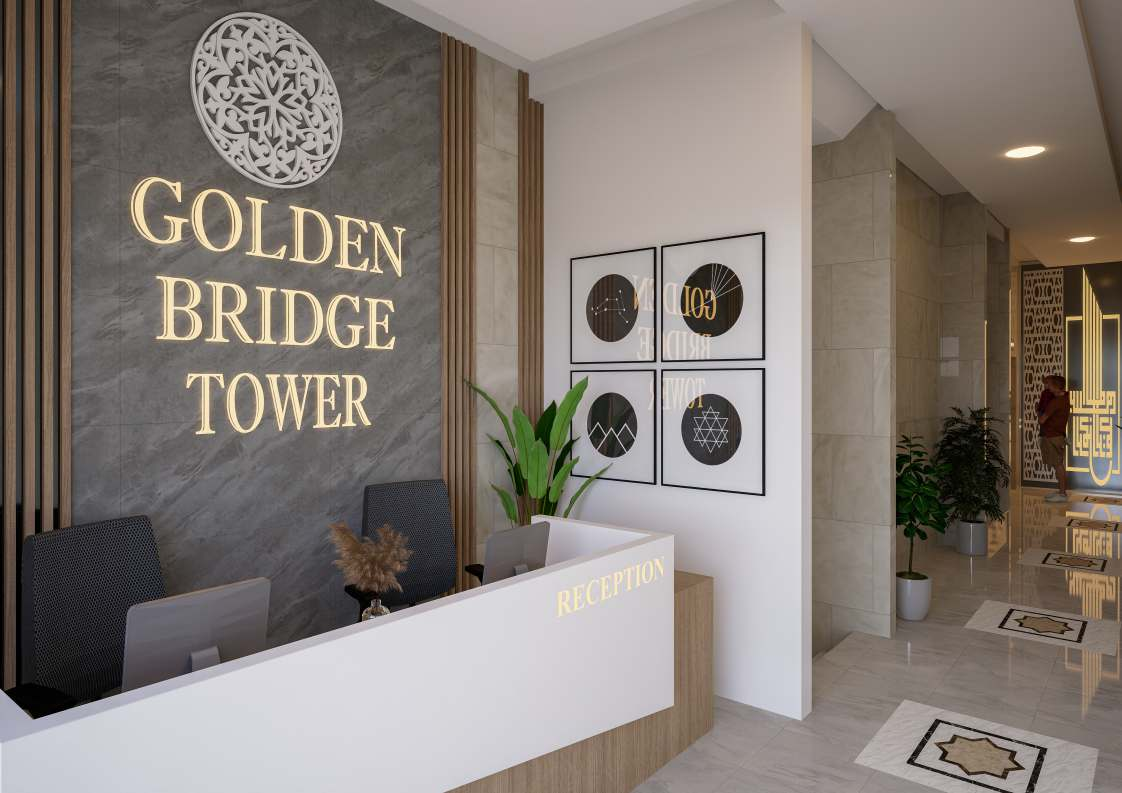 golden bridge tower entrance